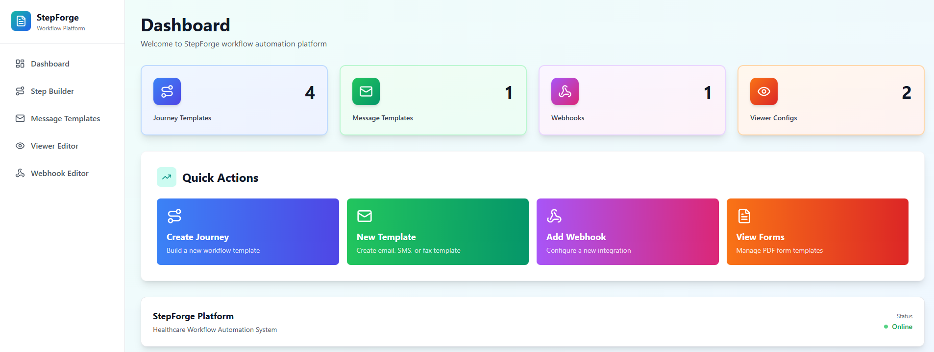StepBuilder screenshot